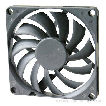 DC Fan with 12 or 24V Voltage, Measures 80 x 80 x 10mm, Available in PWM and FG